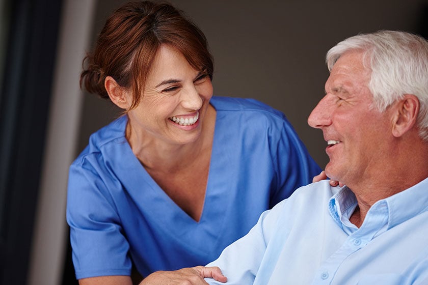 How are you feeling today. Cropped shot of a female nurse checking on her senior patient.